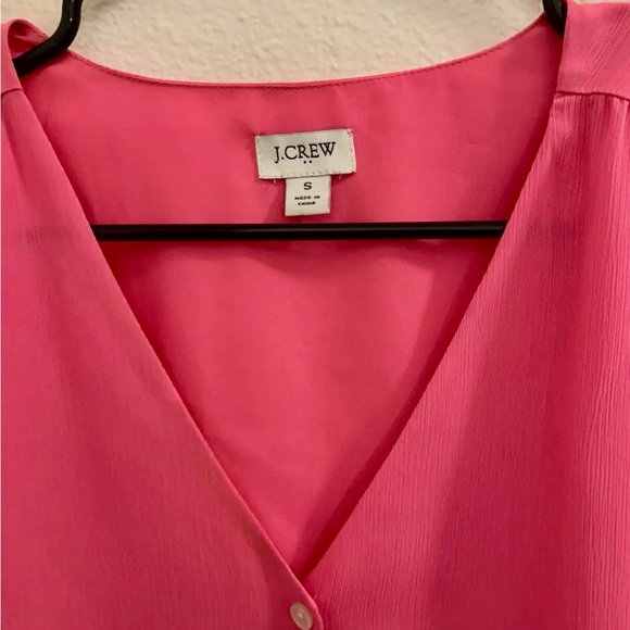 Hot pink J Crew Blouse - Picture 2 of 3